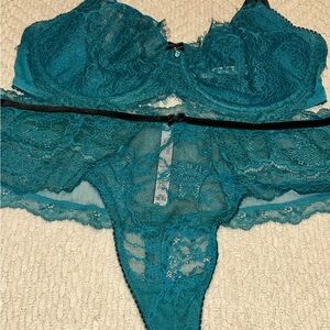 Dream Angels Wicked Unlined Bra Set 38D / XXL NWT